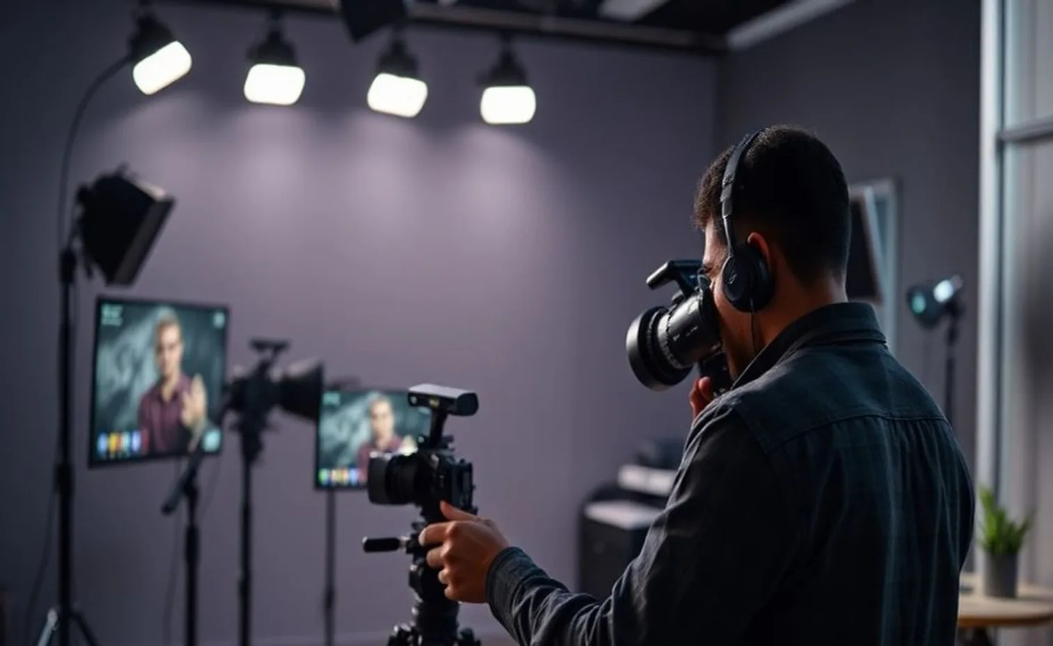 Professional video marketing studio