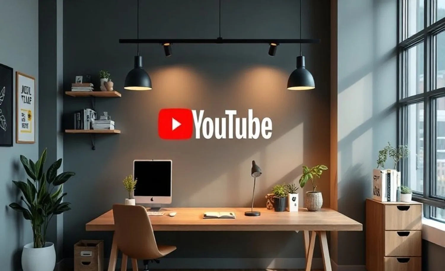 Modern YouTube strategy workspace